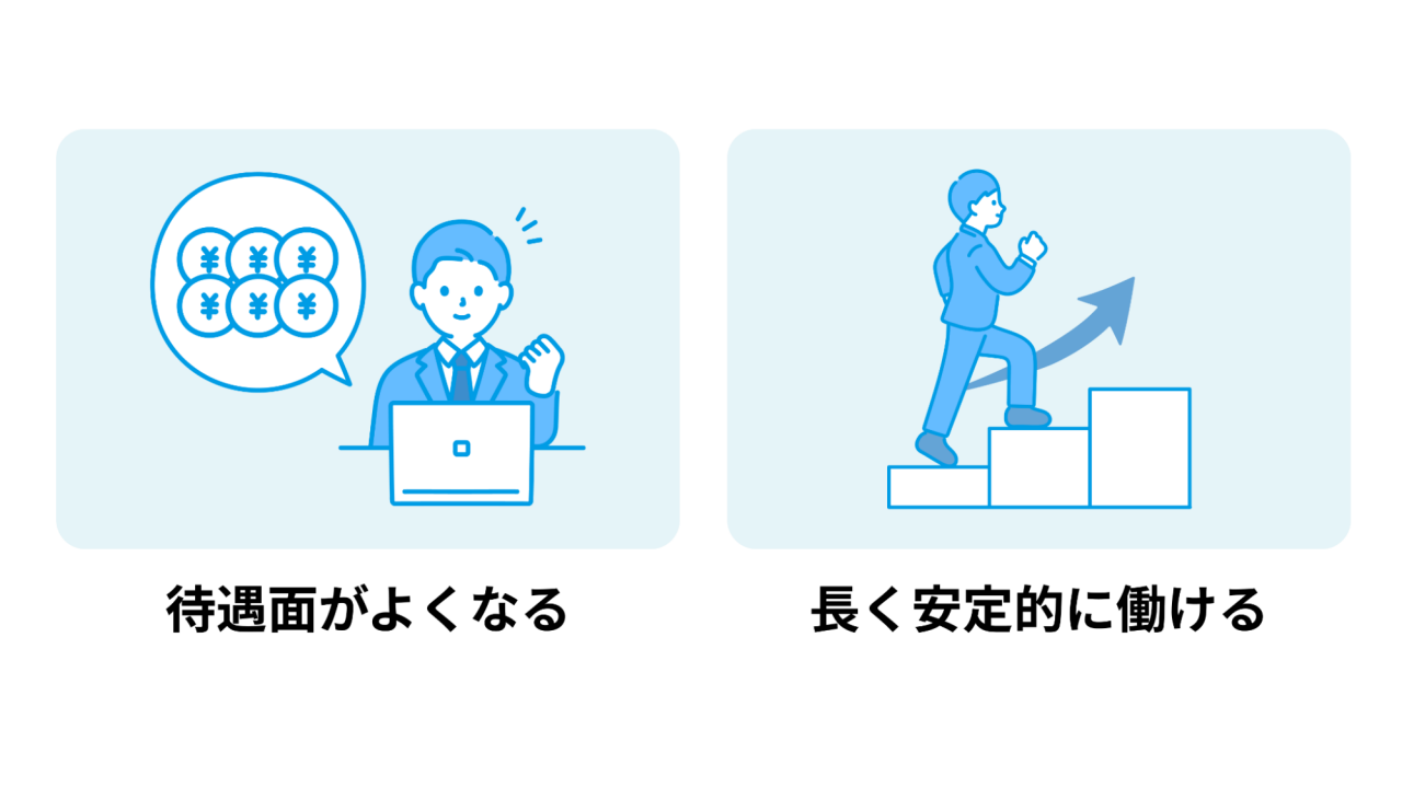 運行管理者になるメリットのイラスト