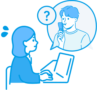 アルコールチェックをしている男性とその確認をする女性のイラスト